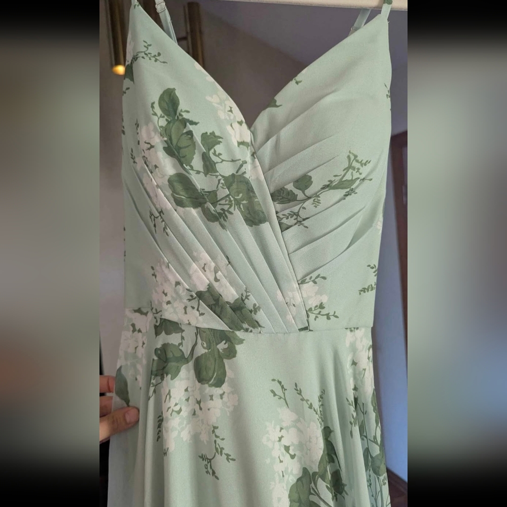 AW Bridal Elegant Floral Maxi Dress Size 4 - Picture 3 of 7